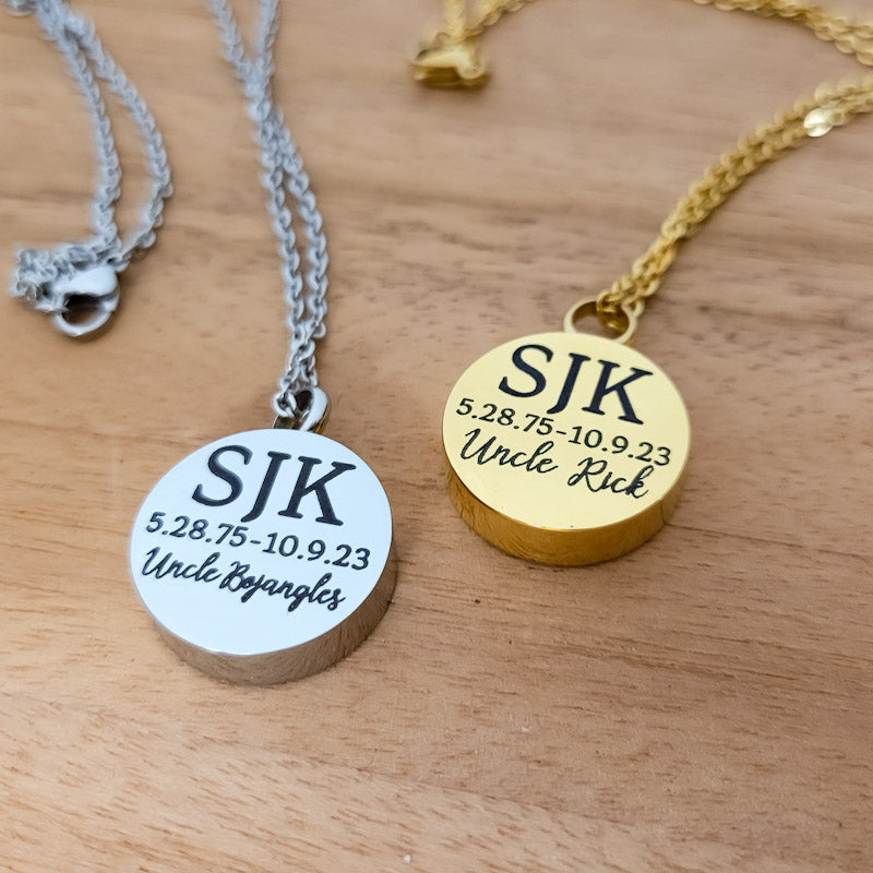 Personalized Urn Necklace