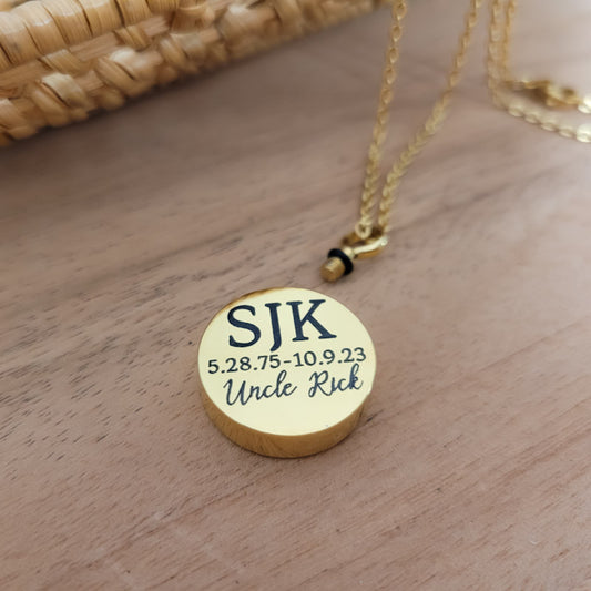 Personalized Urn Necklace