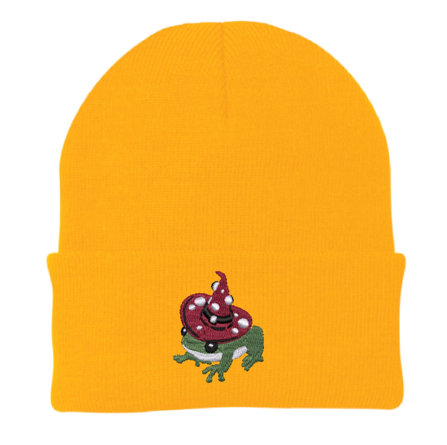 Witchy Toad Embroidered Beanie